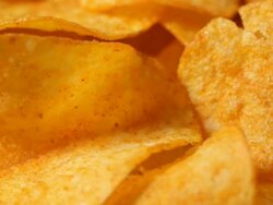 Potato chips Stock Footage