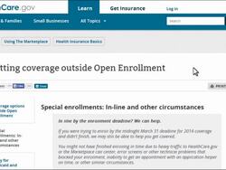 ACA Obama Care online application process Stock Footage