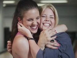 Girls enjoying Bowling Stock Footage