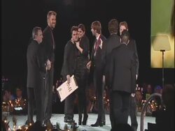 Lady Antebellum (receiving award) at the 59th Annual BMI Country Awards at Nashville TN.  Stock Footage