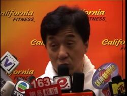 Actor Jackie Chan talks about fitness at healthclub event News Clip