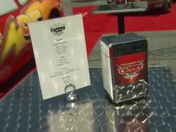 ATMOSPHERE: Signage at the Disney/Pixar Celebrates the Launch of the World of Cars Online at Burbank CA. (Footage by WireImage Video/GettyImages) Stock Footage