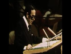 SYND 9 6 78 JORDANIAN DELEGATE NUSEIBEH DENIES ISRAELI ALLEGATIONS AT UN DEBATE IN NEW YORK News Clip