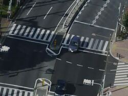 WS View of street traffic at Bunkyo-ku / Tokyo, Tokyo-To, Japan Stock Footage