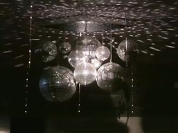 Disco ball. Night club lighting equipment. Stock Footage