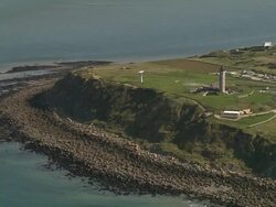 AERIAL, Cap Gris Nez, Pas de Calais, France Stock Footage