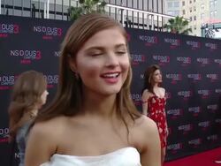 INTERVIEW - Stefanie Scott on being a fan of the Insidious franchise at â€œInsidious: Chapter 3â€ World Premiere Stock Footage