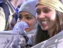 ATMOSPHERE: fans at the 'Halo:Reach' Midnight Madness Launch Event with Kid Cudi at New York NY. (Footage by WireImage Video/GettyImages) Stock Footage