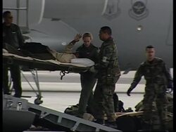 WRAP Plane carrying US POWs takes off from Germany News Clip