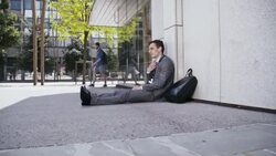 Desperate businessman lost his job Stock Footage