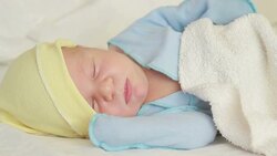 Newborn Baby Boy Stock Footage