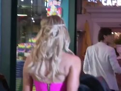 Kym Johnson greets fans at the DWTS Party in LA Stock Footage