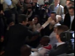 Bayrou campaigns in Tours; Sarkozy meets immigrants News Clip