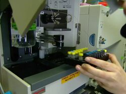 Gas chromatography-mass spectrometry (GCMS), University of Washington, Seattle, USA Stock Footage