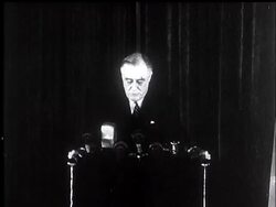 PRESIDENT ROOSEVELT CONDEMNS AGGRESSION - News Clip