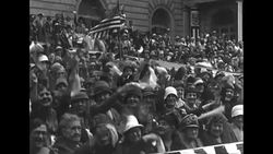 1500 Civil War Veterans march in review to open 63rd national encampment of the Grand Army of the Republic News Clip