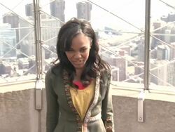 China Anne McClain at The Disney Channel And Disney XD Stars Visit The Empire State Building on 3/12/2012 Stock Footage