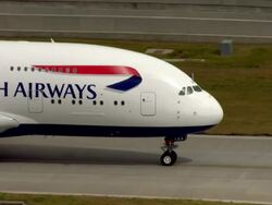BA Plane taxiing on runway News Clip