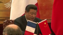 CLEAN : Hollande arrives for sales trip in China News Clip