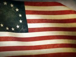Waving Flag - USA -Betsy Ross Stock Footage