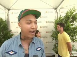 INTERVIEW: Jamar Rogers at 23rd Annual 'A Time For Heroes' Celebrity Picnic Benefiting The Elizabeth Glaser Pediatric AIDS Foundation  Stock Footage
