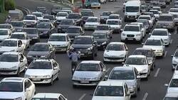 Traffic jam Tehran Stock Footage