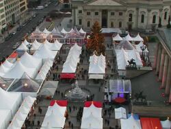 christmas market Stock Footage