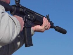 AK 47 Machine Gun Stock Footage
