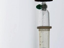 MACRO PAN TD Intravenous drip in sick room Stock Footage