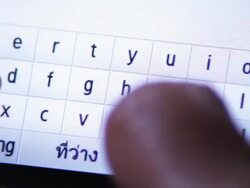smart phone touch screen typing Stock Footage