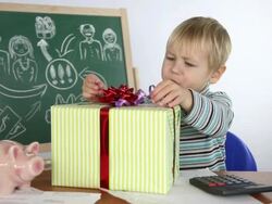little boy and a successful business plan Stock Footage