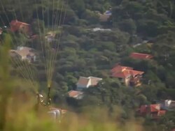 MS Para glider flying / Belo Horizonte, Minas Gerais, Brazil Stock Footage