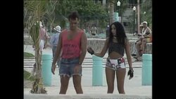 Rollerbladers On Miami Beach News Clip