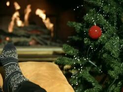 HD DOLLY: Kids Enjoying The Christmas Evening Stock Footage