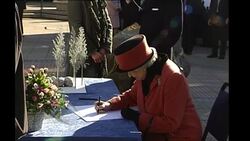 Queen Elizabeth II visits County Mall in Crawley News Clip