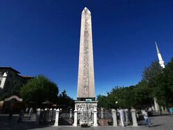 HD:The Obelisk of Theodosius  Istanbul, TURKEY Stock Footage