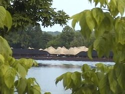 River Barge Stock Footage