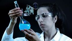 Scientist working at the laboratory. Stock Footage