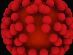 3D Spheres in Abstract Pattern Animation Stock Footage