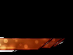 Lower Third - Moving Particles Red (HD 1080) Stock Footage