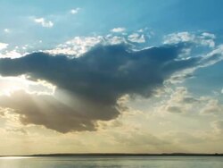 Sun and cloud Timelapse Stock Footage