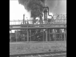 SYND  5 8 67 CHEMICAL PLANT FIRE IN ANTWERP Instructional Video