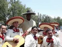 Shaquille O'Neal at Shaquille O'Neal tours Monterrey, Mexico Stock Footage