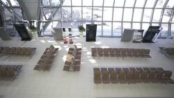 Passenger departure in the airport Stock Footage