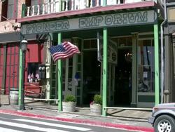 Virginia City Pioneer Emporium Stock Footage