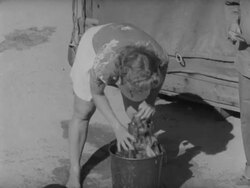 WWII Army nurses training in the barracks Stock Footage