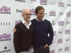 Jim Rash and Nat Faxon at 2012 Film Independent Filmmaker Grant And Spirit Award Nominees Brunch on 1/14/2012 in West Hollywood, CA. (Footage by WireImage Video/Getty Images Entertainment Video) Stock Footage