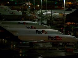WS Planes lined up for loading / Memphis, Tennessee, United States Stock Footage