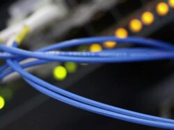 telecommunication data exchange device flickering Stock Footage