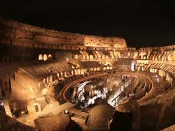 T/L - Pope Francis Leads The Way of The Cross at Colosseum on April 18, 2014 in Rome, Italy. (Footage by Giulio Origlia/Getty Images) Stock Footage